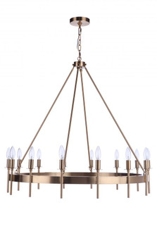 Larrson 14 Light Chandelier in Satin Brass (20|54314-SB)