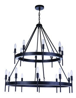 Larrson 18 Light Chandelier in Flat Black (20|54318-FB)
