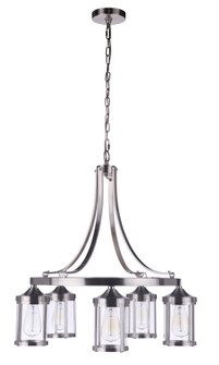 Elliot 5 Light Chandelier in Brushed Polished Nickel (20|55325-BNK)