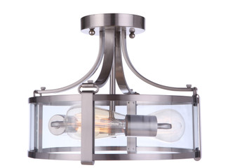 Elliot 3 Light Semi Flush in Brushed Polished Nickel (20|55353-BNK)