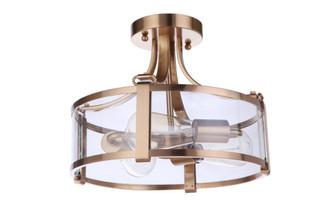 Elliot 3 Light Semi Flush in Satin Brass (20|55353-SB)