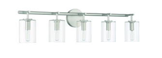 Hailie 5 Light Vanity in Satin Nickel (20|55605-SN)