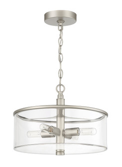 Hailie 4 Light Convertible Semi Flush in Satin Nickel (20|55654-SN)