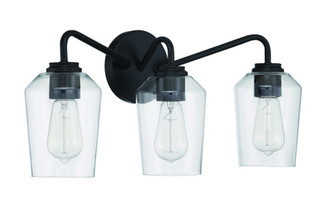 Shayna 3 Light Vanity in Flat Black (20|56103-FB)