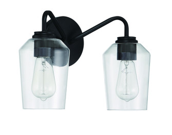 Shayna 2 Light Vanity in Flat Black (20|56102-FB)