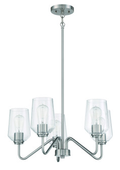 Shayna 5 Light Chandelier in Brushed Polished Nickel (20|56125-BNK)