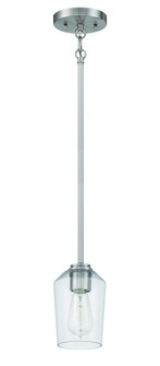 Shayna 1 Light Mini Pendant in Brushed Polished Nickel (20|56191-BNK)