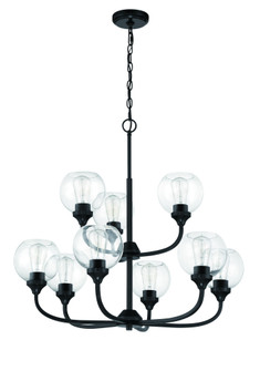 Glenda 9 Light Chandelier in Flat Black (20|56229-FB)