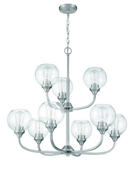 Glenda 9 Light Chandelier in Brushed Polished Nickel (20|56229-BNK)