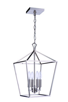 Flynt II 4 Light 12'' Foyer in Brushed Polished Nickel (20|56334-BNK)