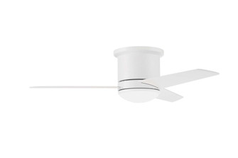 Cole 44'' 3-Blade Indoor/Outdoor (Damp) Ceiling Fan in White w/ White/Washed Oak Blades (20|CLE44W3)