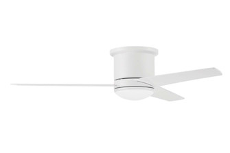 Cole 52'' 3-Blade Indoor/Outdoor (Damp) Ceiling Fan in White w/ White/Washed Oak Blades; Light Ki (20|CLE52W3)