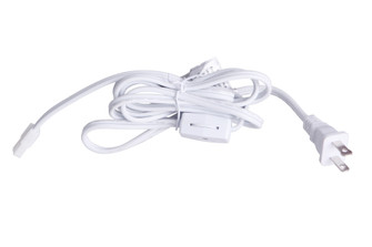 6'  Under Cabinet Puck Cord and Plug in White (20|CPK11-PG6-W)