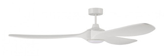 Envy 72'' 3-Blade Indoor/Outdoor (Damp) Ceiling Fan in White w/ White Blades (20|EVY72W3)