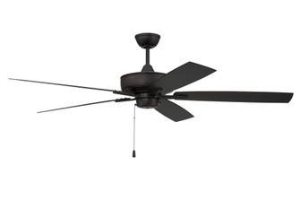 Outdoor Super Pro 60 60'' 5-Blade Indoor/Outdoor (Wet) Ceiling Fan in Flat Black w/ Flat Black Bl (20|OS60FB5)