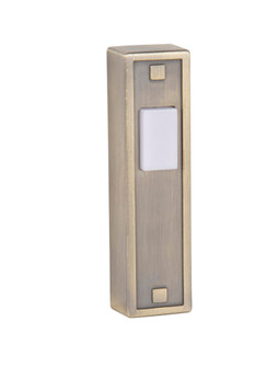 Surface Mount LED Lighted Push Button in Antique Brass (20|PB5014-AB)