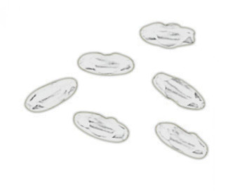 Beaded Chain Connectors in White (6pcs) (20|PCC-WW)