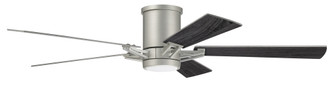Wyatt 52'' 5-Blade Ceiling Fan in Painted Nickel w/ Brushed Nickel/Greywood Blades; Light Kit Inc (20|WYT52PN5)