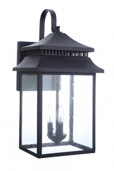 Crossbend 3 Light Extra Large Outdoor Wall Lantern in Textured Black (20|ZA3134-TB)