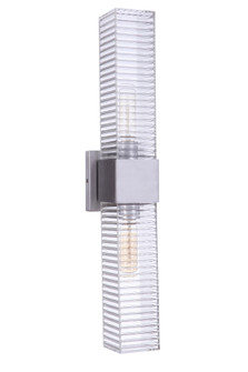 Ridge 24'' 2 Light Outdoor Wall Sconce in Satin Aluminum (20|ZA4510-SA)