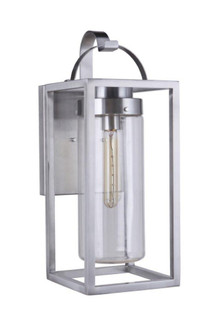 Neo 1 Light Medium Outdoor Wall Lantern in Satin Aluminum (20|ZA4814-SA)