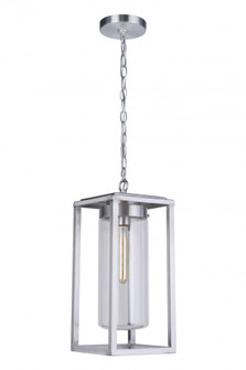 Neo 1 Light Outdoor Pendant in Satin Aluminum (20|ZA4821-SA)