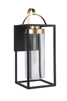 Neo 1 Light Extra Large Outdoor Wall Lantern in Midnight/Satin Brass (20|ZA4834-MNSB)