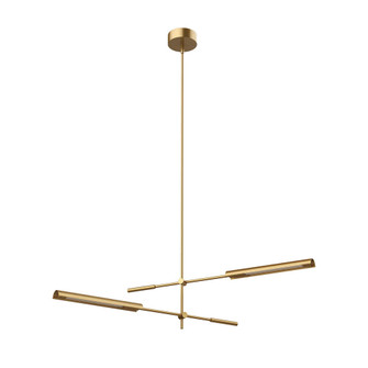 Astrid 2 Head Metal Shade/Vintage Brass Dimmable LED Multi Pendant (7713|MP316402VBMS)