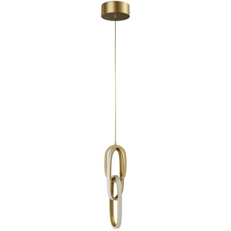 Circa 3-Ring 6''W LED Pendant in Gold (4450|HF5021-GL)