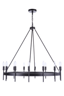Larrson 14 Light Chandelier in Flat Black (20|54314-FB)
