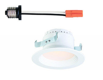 4 in. 2700K Warm White Integrated LED Recessed CEC-T20 Baffle Trim in White (21|EVL4733CWH27)