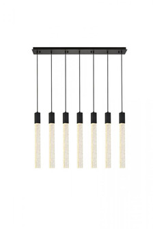 Weston 7 lights pendant in black (758|2066S42BK)