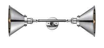 Briarcliff - 2 Light - 10 inch - Polished Chrome - Adjustable Bath Vanity Light (3442|208L-PC-M10-PC-LED)