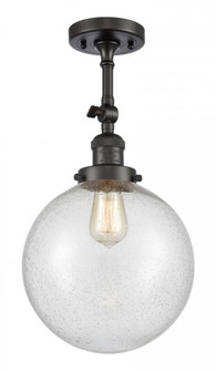 Beacon - 1 Light - 10 inch - Oil Rubbed Bronze - Adjustable Semi-Flush Mount (3442|201F-OB-G204-10)