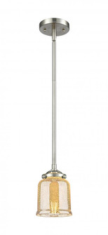 Bell - 1 Light - 5 inch - Brushed Satin Nickel - Stem hung - Mini Pendant (3442|284-1S-SN-G58-LED)