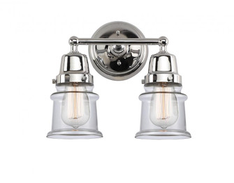 Canton - 2 Light - 13 inch - Polished Chrome - Bath Vanity Light (3442|623-2W-PC-G182S)