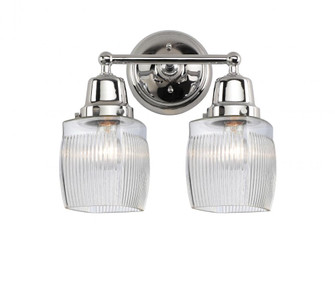 Colton - 2 Light - 14 inch - Polished Chrome - Bath Vanity Light (3442|623-2W-PC-G302)