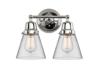 Cone - 2 Light - 14 inch - Polished Chrome - Bath Vanity Light (3442|623-2W-PC-G62)
