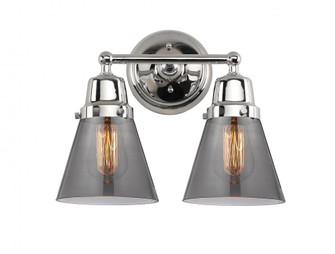 Cone - 2 Light - 14 inch - Polished Chrome - Bath Vanity Light (3442|623-2W-PC-G63)
