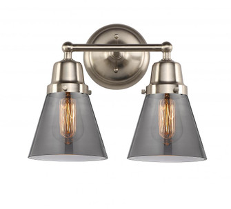 Cone - 2 Light - 14 inch - Brushed Satin Nickel - Bath Vanity Light (3442|623-2W-SN-G63)
