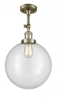 Beacon - 1 Light - 12 inch - Antique Brass - Adjustable Semi-Flush Mount (3442|201F-AB-G202-12-LED)