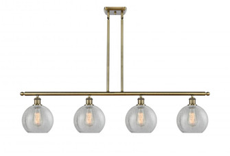 Athens - 4 Light - 48 inch - Antique Brass - Stem hung - Island Light (3442|516-4I-AB-G125-LED)