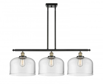 Bell - 3 Light - 36 inch - Black Antique Brass - Stem Hung - Island Light (3442|916-3I-BAB-G72-L)
