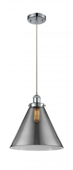 Cone - 1 Light - 12 inch - Polished Chrome - Cord hung - Mini Pendant (3442|916-1P-PC-G43-L-LED)