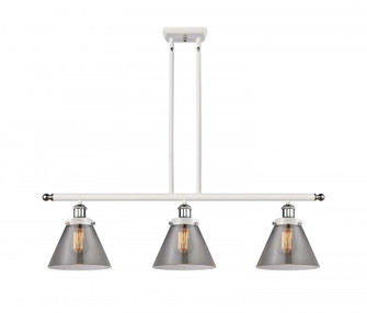 Cone - 3 Light - 36 inch - White Polished Chrome - Stem Hung - Island Light (3442|916-3I-WPC-G43)