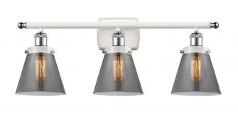 Cone - 3 Light - 26 inch - White Polished Chrome - Bath Vanity Light (3442|916-3W-WPC-G63)