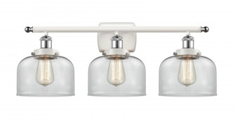 Bell - 3 Light - 28 inch - White Polished Chrome - Bath Vanity Light (3442|916-3W-WPC-G72)