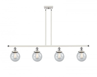 Beacon - 4 Light - 48 inch - White Polished Chrome - Stem Hung - Island Light (3442|916-4I-WPC-G204-6)