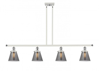 Cone - 4 Light - 48 inch - White Polished Chrome - Stem Hung - Island Light (3442|916-4I-WPC-G63-LED)