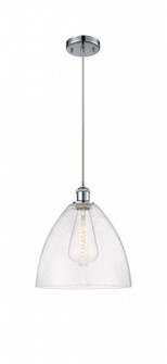 Bristol - 1 Light - 12 inch - Polished Chrome - Cord hung - Mini Pendant (3442|516-1P-PC-GBD-124-LED)